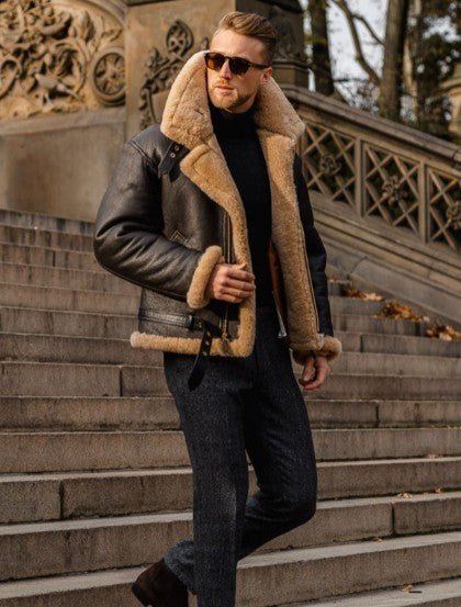 Kristian™ - Veste premium en style shearling