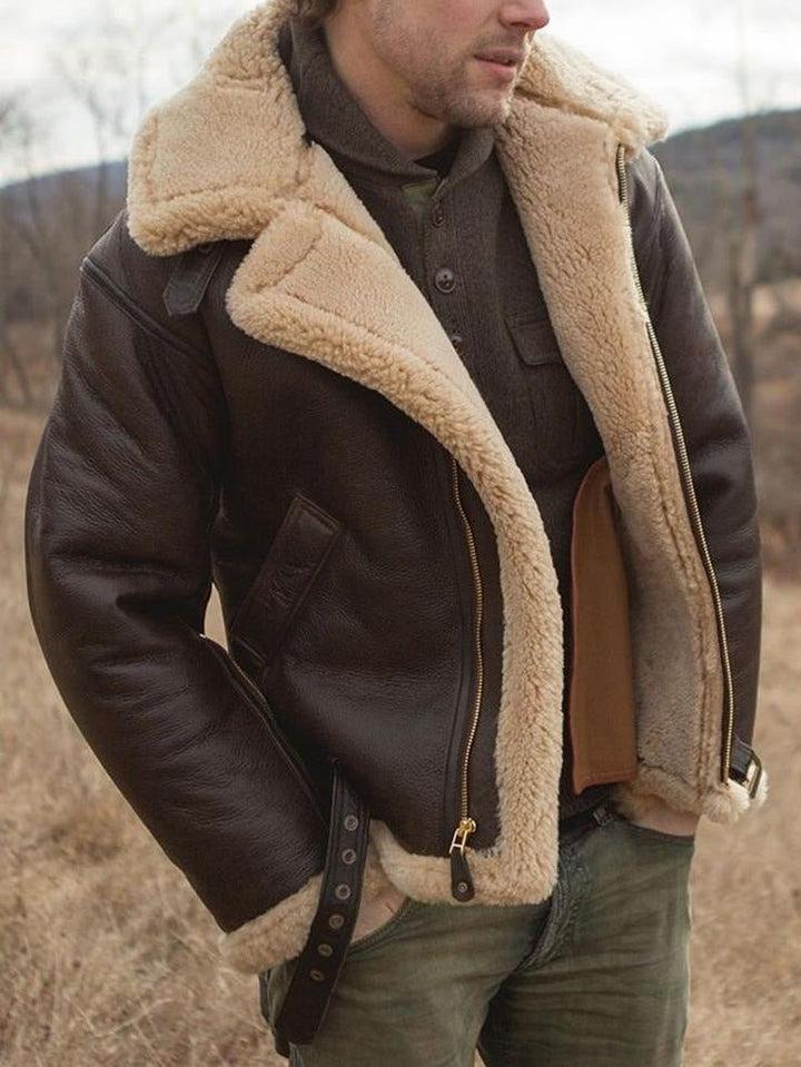 Kristian™ - Veste premium en style shearling