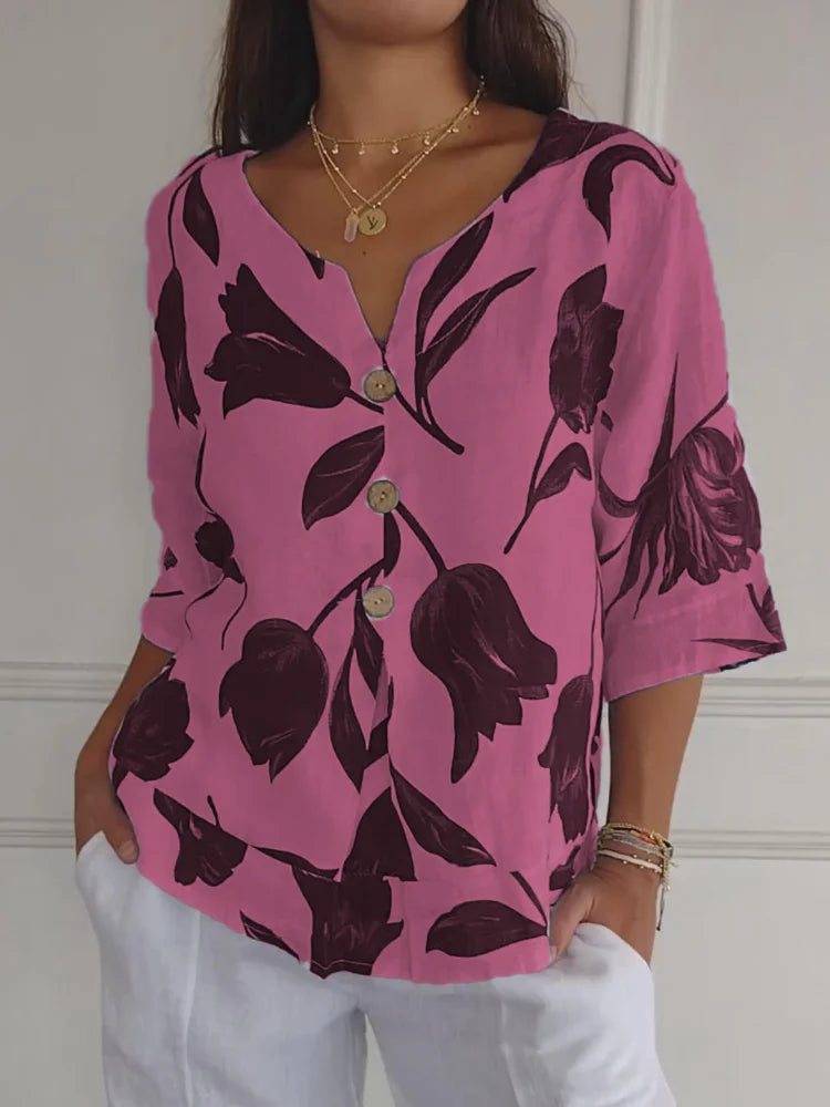Luna | Blouse à fleurs