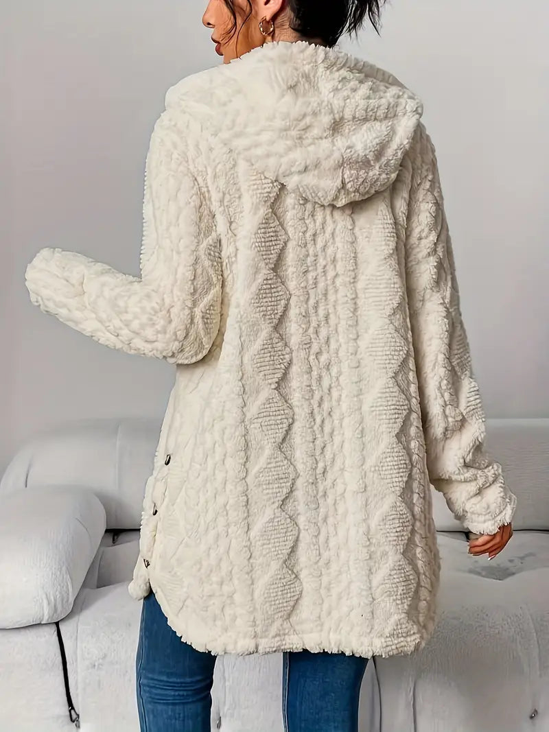 Sophie | Cardigan à Capuche en Peluche