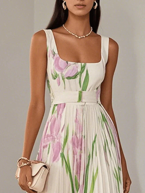 Felisa | Élégant robe longue à fleurs