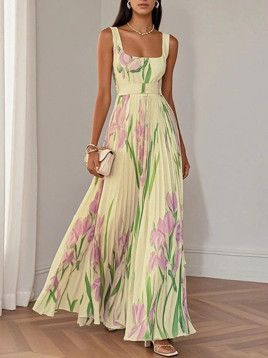 Felisa | Élégant robe longue à fleurs