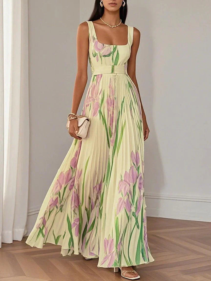 Felisa | Élégant robe longue à fleurs