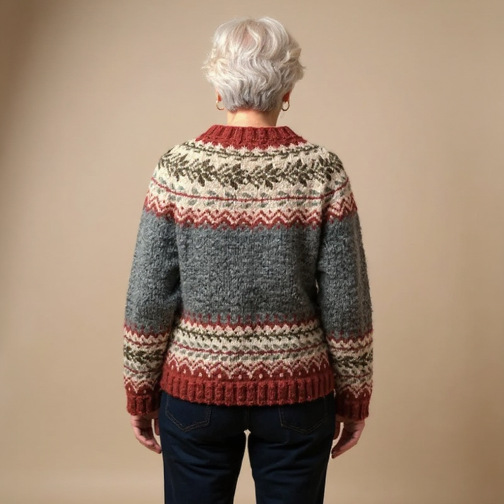 Atasha | Cardigan Islandais Vintage