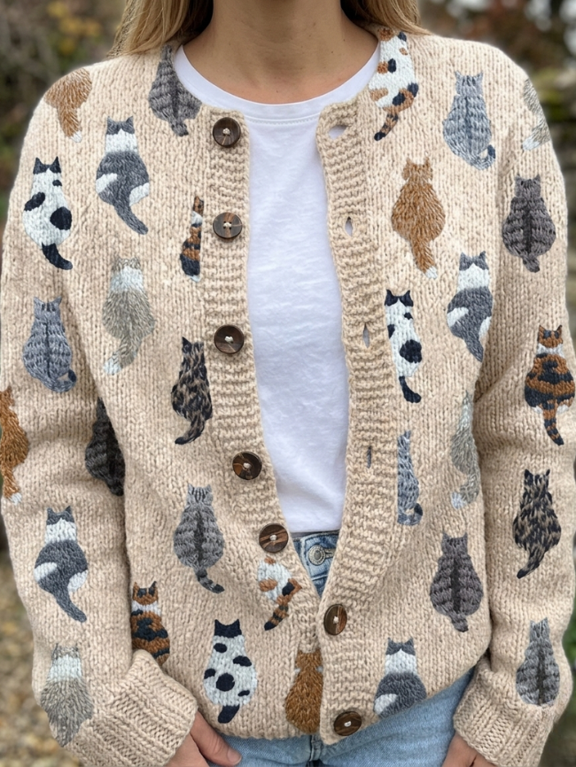 Cardigan Beige / 5XL