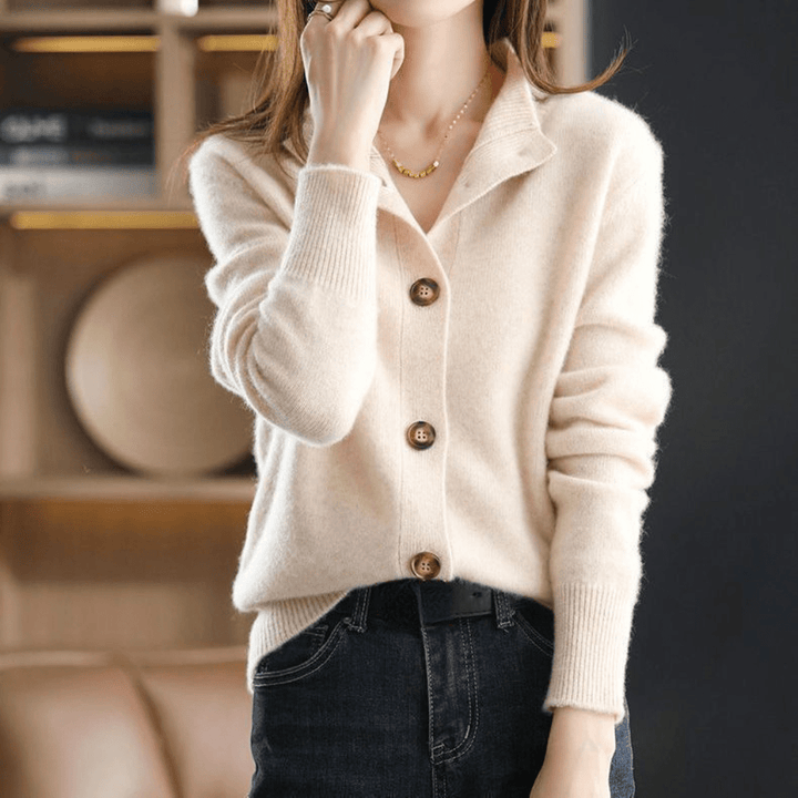 Solène™ – Cardigan en tricot de luxe