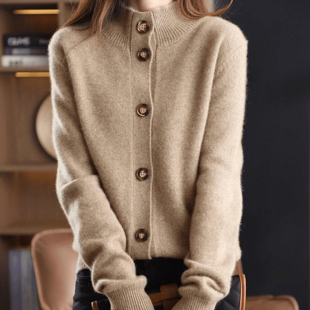 Solène™ – Cardigan en tricot de luxe