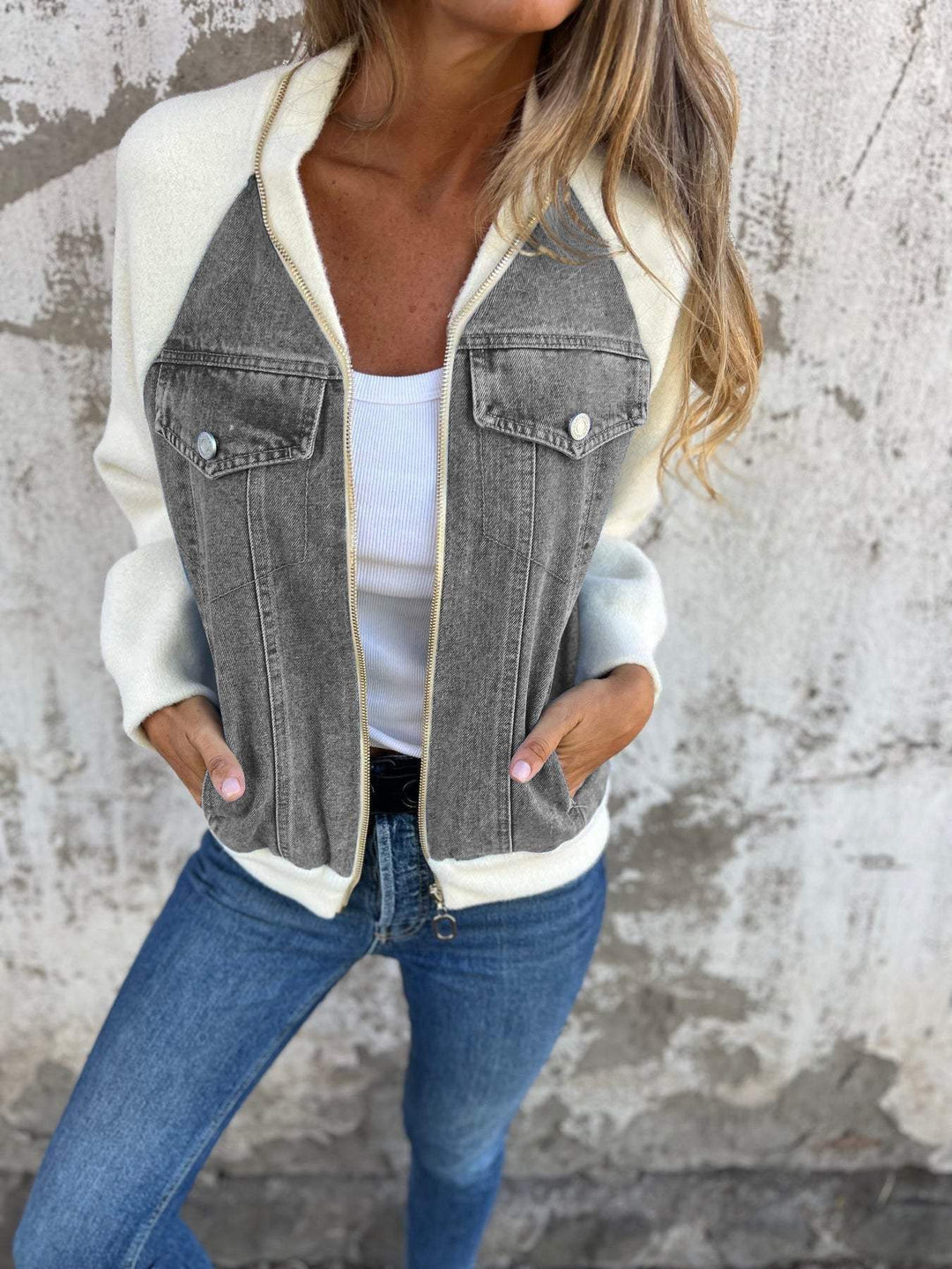 Zoe™ - Veste en Jean Élégante