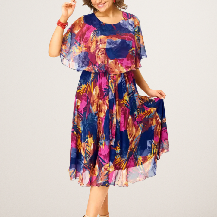 Robe Chiffon Alana Confortable Grande Taille