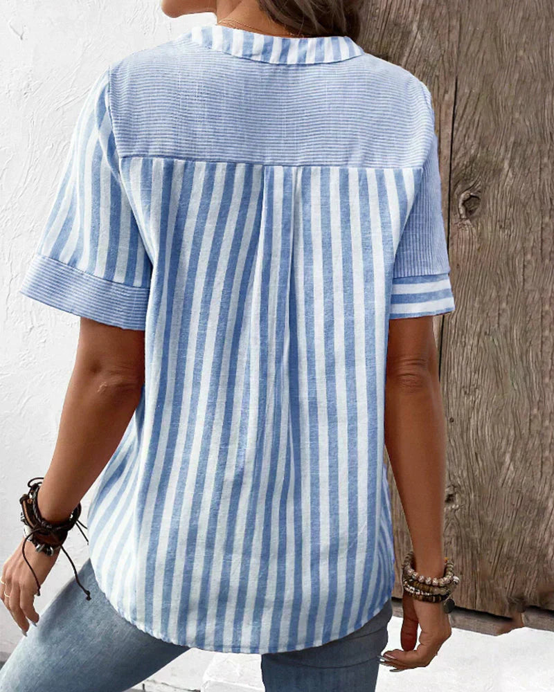 Luna | Blouse rayée élégante