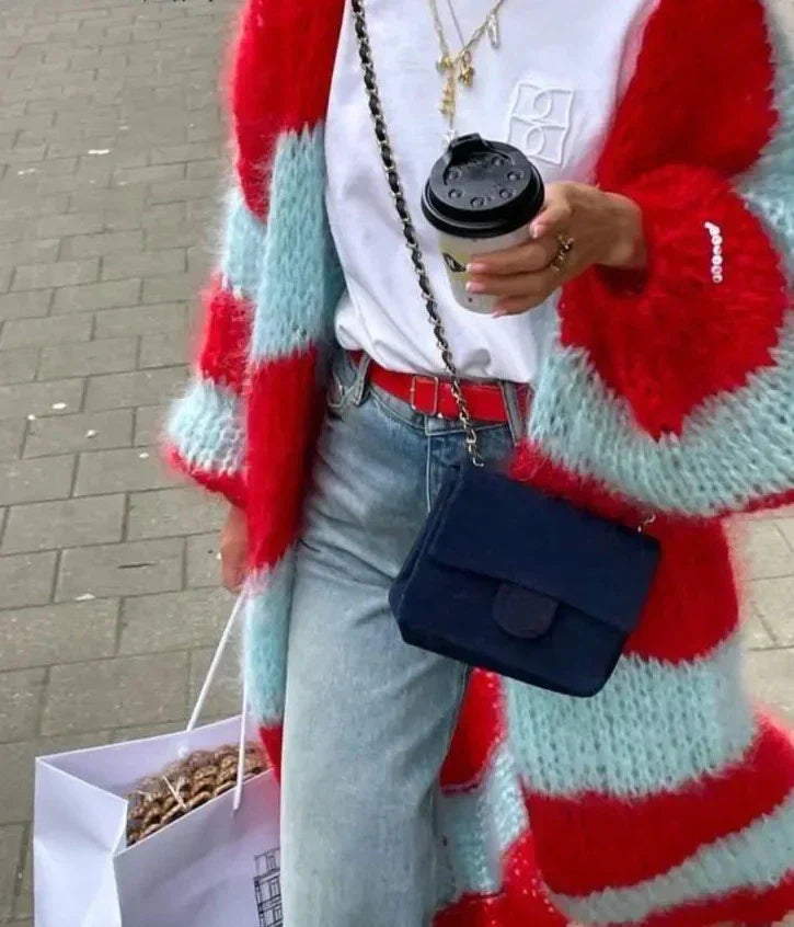 Sue | Grand Cardigan Doux et Long