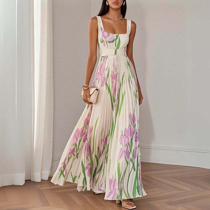 Felisa | Élégant robe longue à fleurs