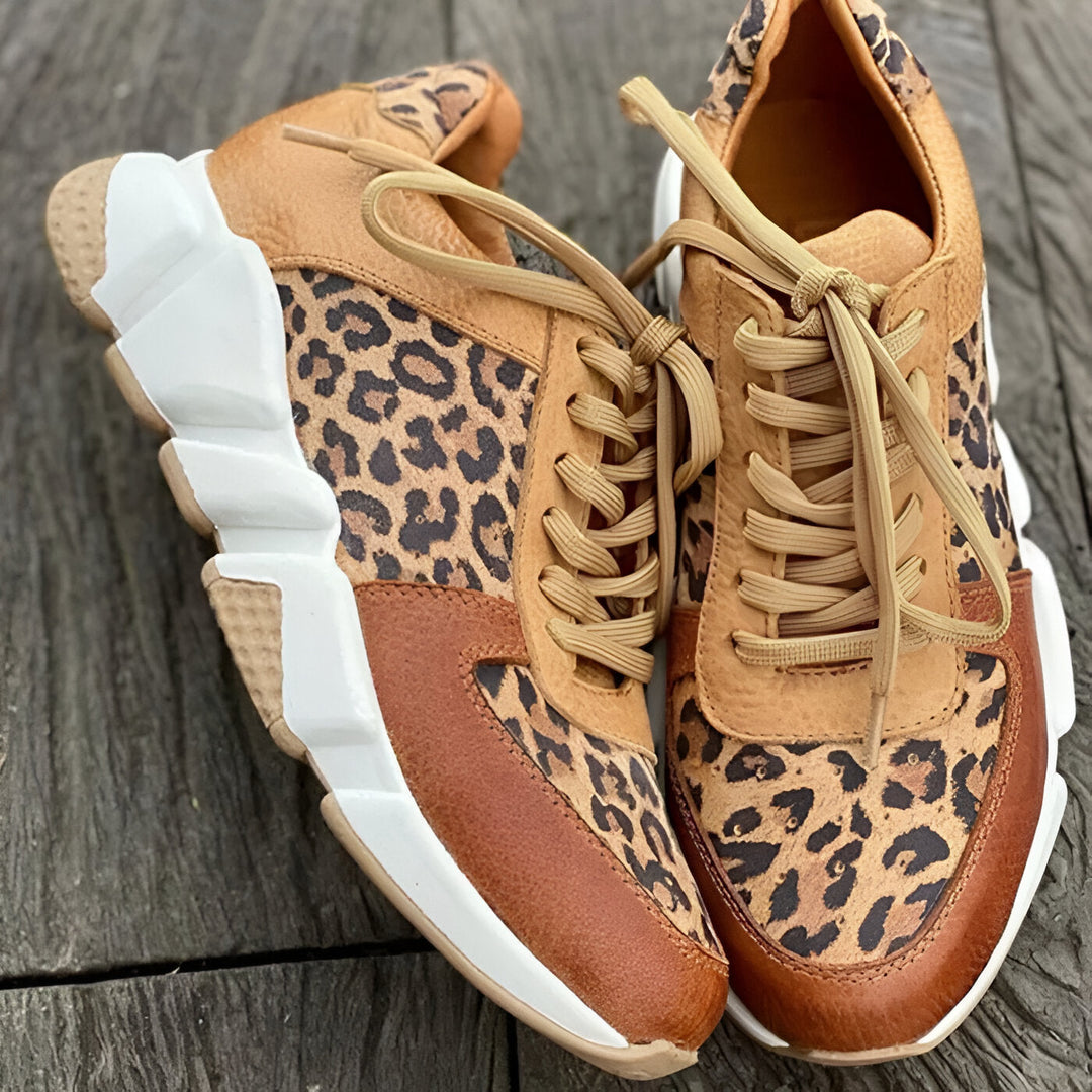 Luna | Chaussures de sport élégantes à imprimé léopard
