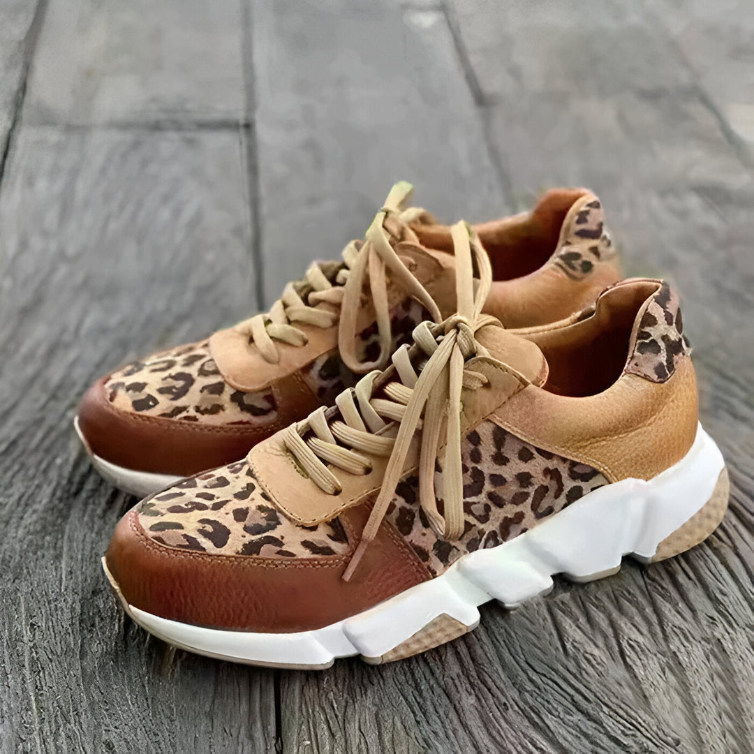 Luna | Chaussures de sport élégantes à imprimé léopard