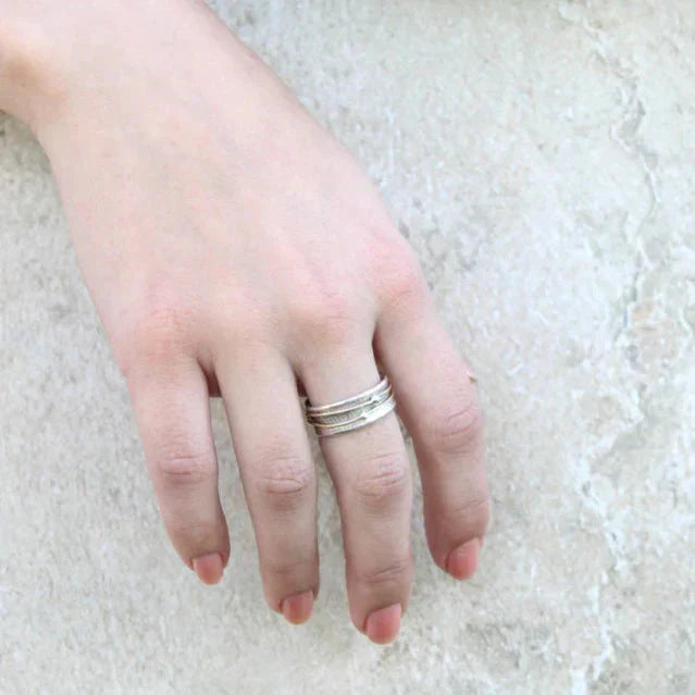 Brillance - Bague en Argent Plaqué Or